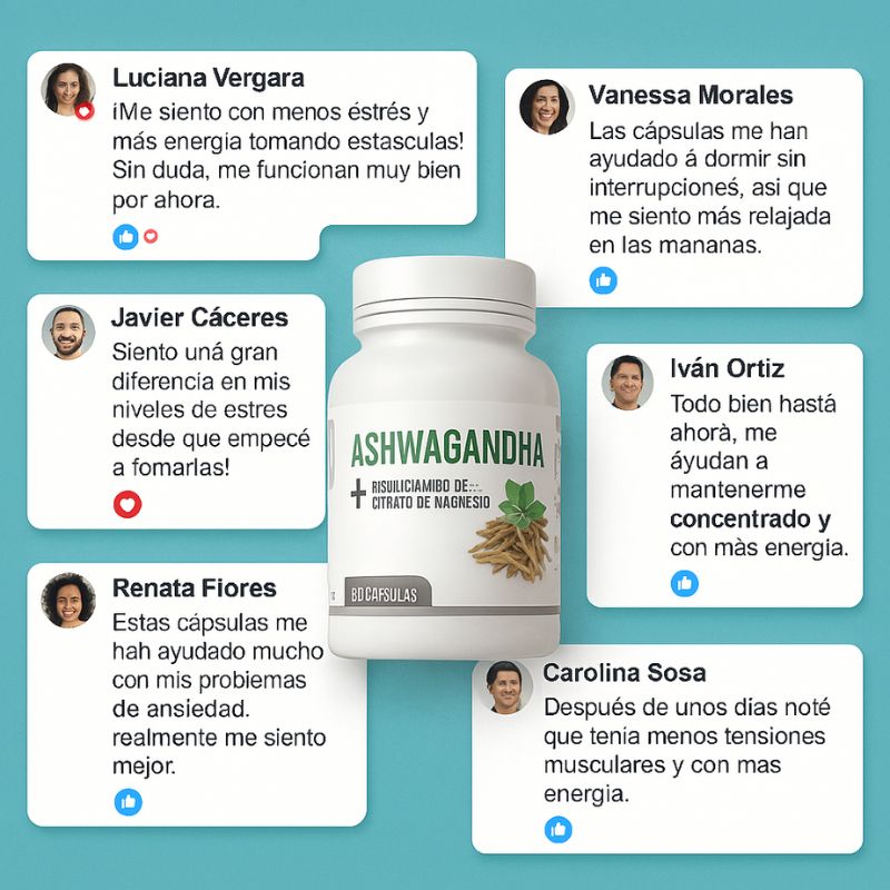 Ashwagandha + Magnesio 1000mg 60 CAPS