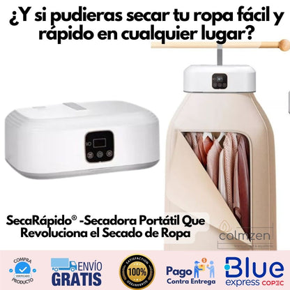 SecaRápido® -Secadora Portátil Que Revoluciona el Secado de Ropa