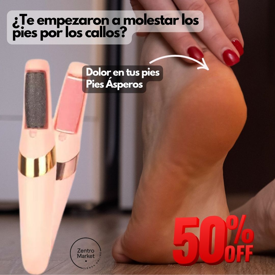 SuavizaPies Pro®: Removedor Eléctrico de Callos y Piel Dura + Roll On Contorno de Ojos Gratis