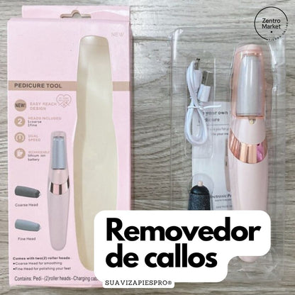 SuavizaPies Pro®: Removedor Eléctrico de Callos y Piel Dura + Roll On Contorno de Ojos Gratis