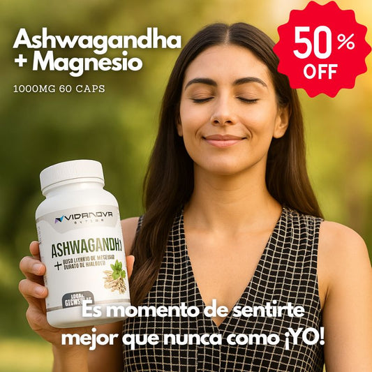 Ashwagandha + Magnesio 1000mg 60 CAPS