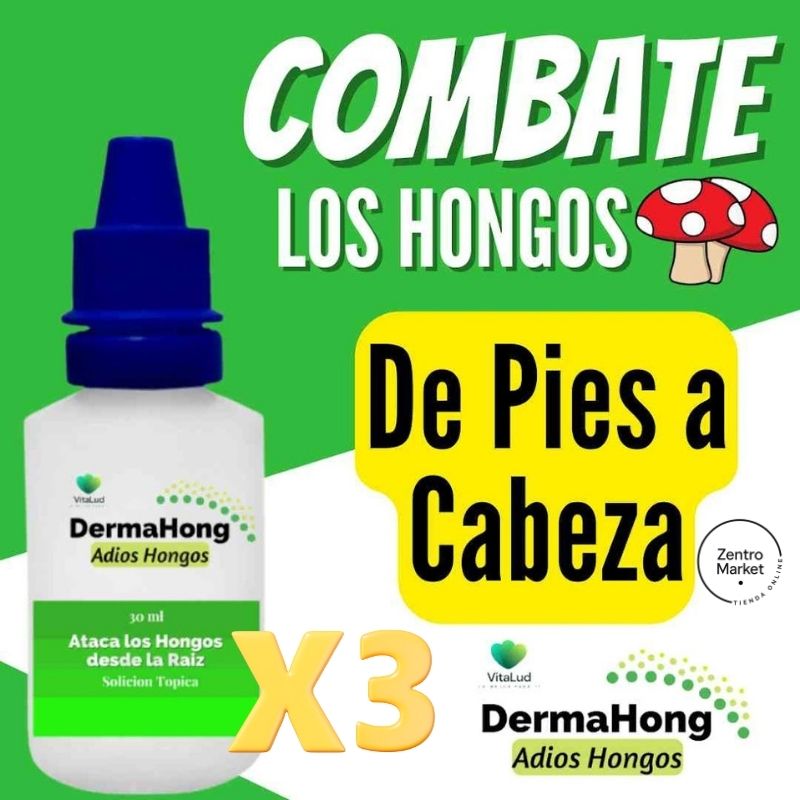 Dermahong® 3X1 – ¡Despídete de los Hongos! - 3 meses de tratamiento