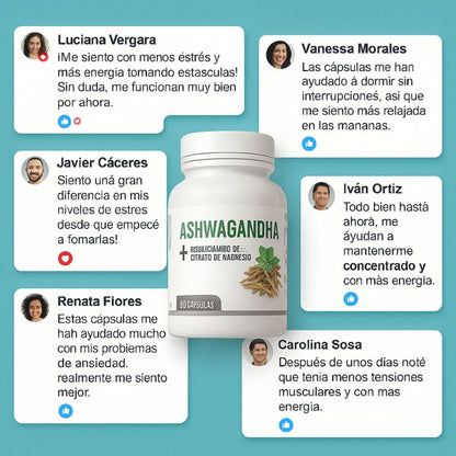 Ashwagandha + Magnesio 1000mg 60 CAPS