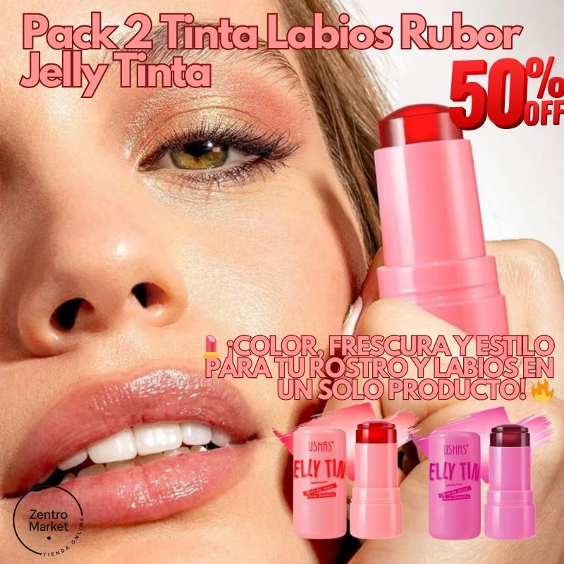 Pack 2 Tinta Labios Rubor Jelly Tinta