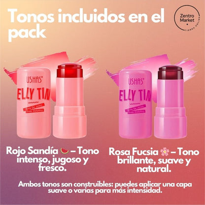 Pack 2 Tinta Labios Rubor Jelly Tinta