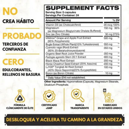 KING MAKER - 13-en-1 integral - 60 capsulas