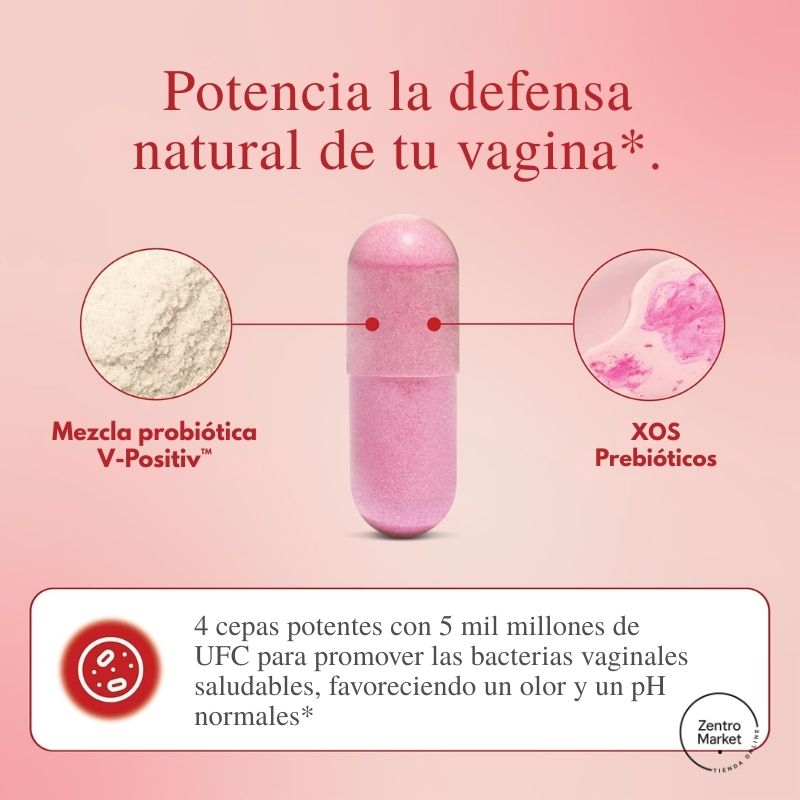 Uro® Probiótico intimo Femenino - Salud Vaginal y Digestiva para Mujeres (60 Caps)