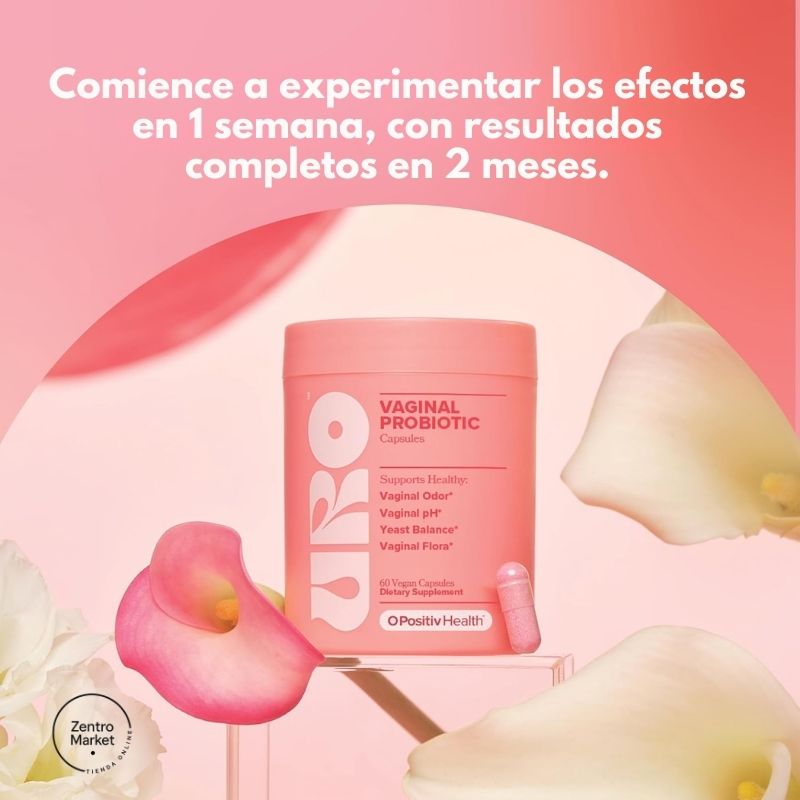 Uro® Probiótico intimo Femenino - Salud Vaginal y Digestiva para Mujeres (60 Caps)