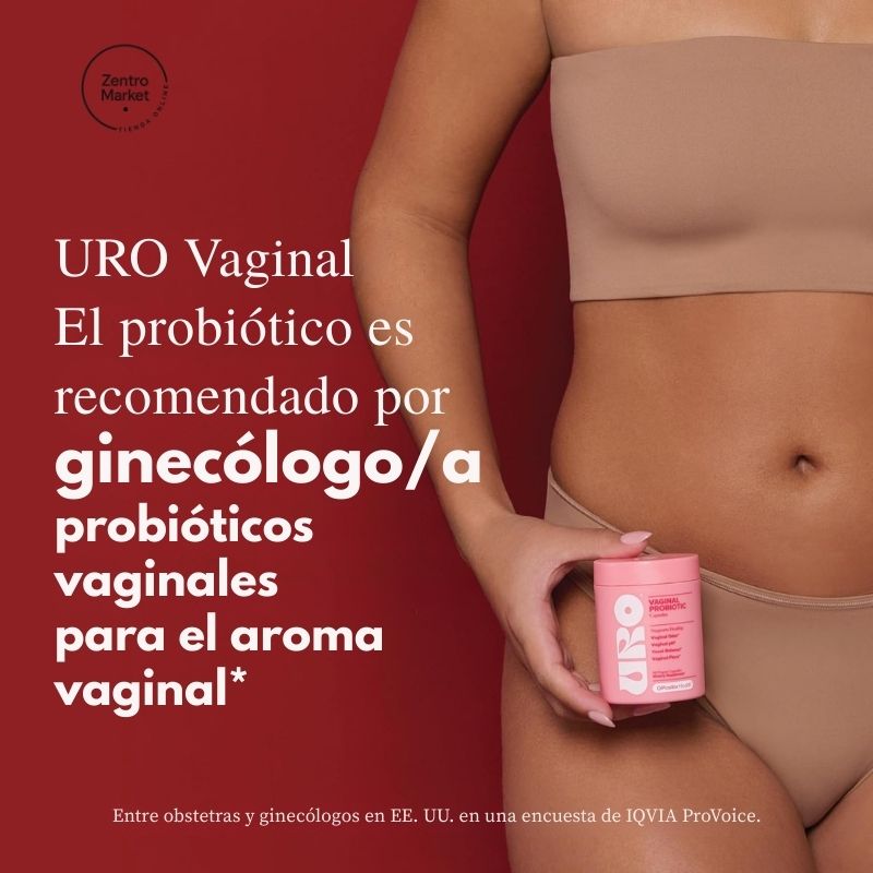 Uro® Probiótico intimo Femenino - Salud Vaginal y Digestiva para Mujeres (60 Caps)