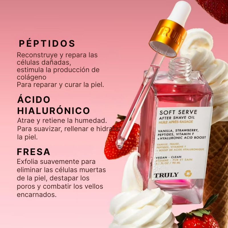 Truly Soft Serve® Plus - Evita la irritación y los vellos encarnados después del afeitado.