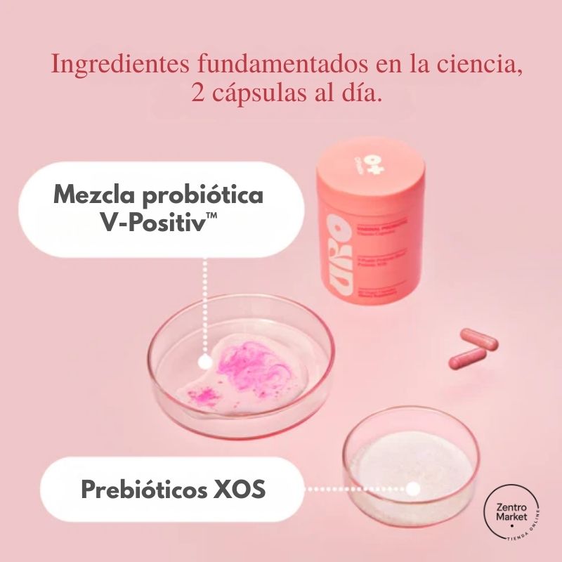 Uro® Probiótico intimo Femenino - Salud Vaginal y Digestiva para Mujeres (60 Caps)